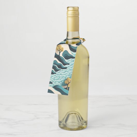 Modern Landscape Flaschenanhänger (Angewinkelt)