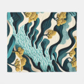 Modern Landscape Fleecedecke (Vorderseite (Horizontal))