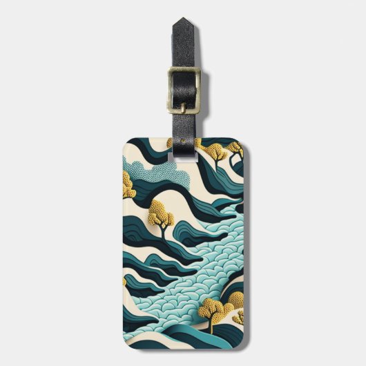 Modern Landscape Gepäckanhänger (Vorderseite vertikal)