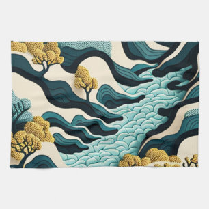 Modern Landscape Geschirrtuch