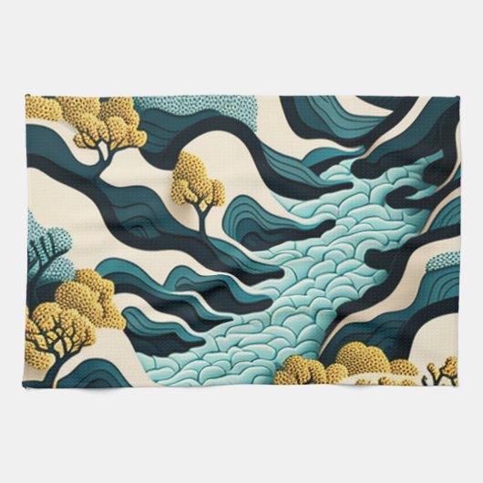 Modern Landscape Geschirrtuch (Horizontal)