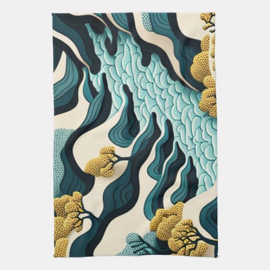 Modern Landscape Geschirrtuch (Vertikal)