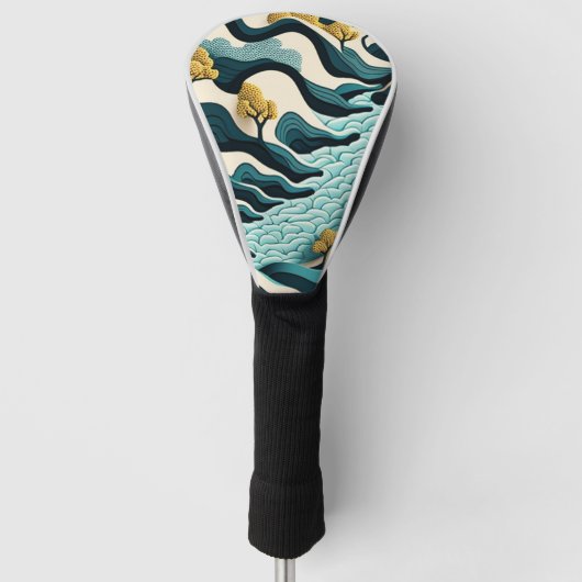 Modern Landscape Golf Headcover (Vorderseite)