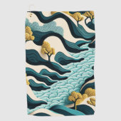 Modern Landscape Golfhandtuch (Vorderseite)