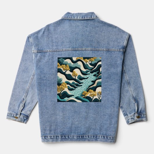 Modern Landscape Jeansjacke (Rückseite)