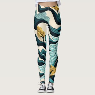 Modern Landscape Leggings
