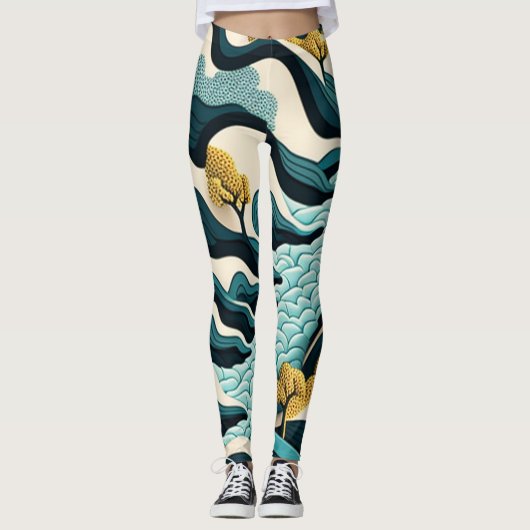 Modern Landscape Leggings (Vorderseite)