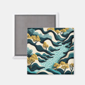 Modern Landscape Magnet (Vorderseite/Rückseite)