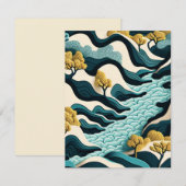 Modern Landscape Mitteilungskarte (Vorne/Hinten)