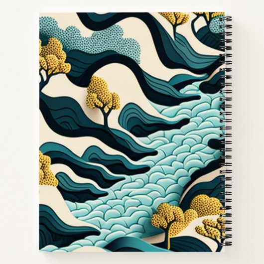 Modern Landscape Notizblock (Rückseite)