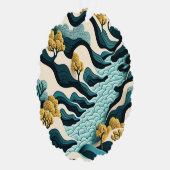 Modern Landscape Ornament Karte (Rechts)