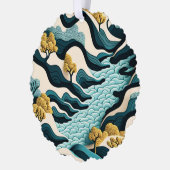 Modern Landscape Ornament Karte (Links)