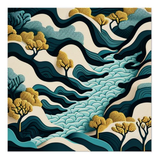 Modern Landscape Poster (Vorderseite)