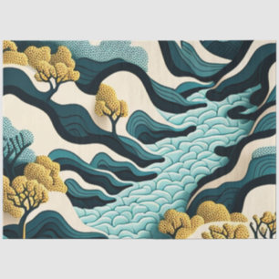 Modern Landscape Seidenpapier