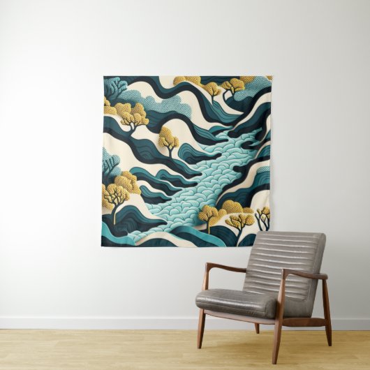 Modern Landscape Wandteppich (Beispiel)