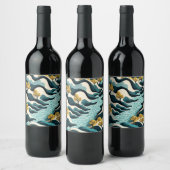 Modern Landscape Weinetikett (Flaschen)