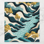 Modern Landscape Weinetikett (Einzelnes Label)