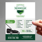 Modern Landscaping Lawn Mowing Marketing Flyer