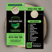 Modern Landscaping Lawn Mowing Marketing Türanhänger