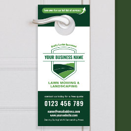 Modern Landscaping Lawn Mowing Marketing Türanhänger