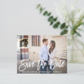 Modern Landschaftsbild Save the Date Postkarte (Stehend Vorderseite)