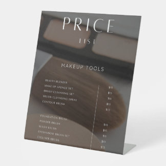 Modern Lash Extension Price List Editable Beauty  Sockelschild