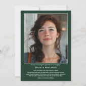 Modern Laurels 3 Photo Class of 2026 Graduation  Ankündigung (Rückseite)