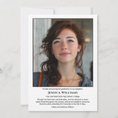 Modern Laurels 3 Photo Class of 2026 Graduation  Ankündigung (Rückseite)