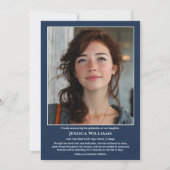 Modern Laurels 3 Photo Class of 2026 Graduation Ankündigung (Rückseite)