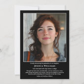 Modern Laurels 3 Photo Class of 2026 Graduation  Ankündigung (Rückseite)