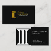 Modern Law & Justice Business Card | Attorney  Visitenkarte (Vorne/Hinten)