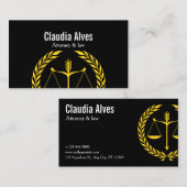 Modern Law & Justice Business Card | Attorney Visitenkarte (Vorne/Hinten)