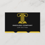 Modern Law & Justice Business Card | Attorney Visitenkarte (Vorderseite)