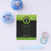 Modern Lawn Care Simple Business Logo Landscaping  Flyer (Einzeln)