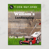Modern Lawn Mowing Cutting Services, Lawn Care Flyer (Vorne)