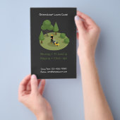 Modern Lawn Mowing Service Business Flyer with QR (Handgriff)