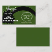 Modern Lawn Services Business Tree Logo B Visitenkarte (Vorne/Hinten)