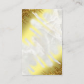 Modern Layered Gold Marble Juwelier Display Card Visitenkarte (Rückseite)
