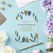 Modern Leaf Wedding Acryleinladungen (Insitu (Hochzeit))