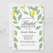 Modern Lemon Boho Brautparty Einladung (Vorderseite)