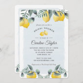 Modern Lemon Brautparty Einladung (Vorne/Hinten)
