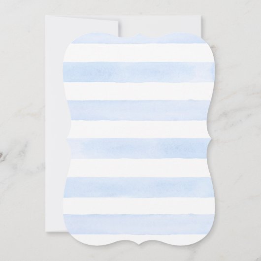 Modern Lemon Floral Elegant Blue Bridal Shower Einladung (Rückseite)