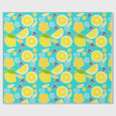 Modern Lemon Geschenkpapier (Flach)