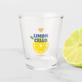 Modern Lemon Heart Limoncello Gefallen Geschenk Me Schnapsglas