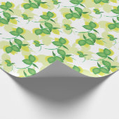 Modern Lemon Limon Limoncillo Muster Geschenkpapier (Ecke)