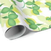 Modern Lemon Limon Limoncillo Muster Geschenkpapier (Rolleneckpunkt)