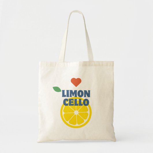 Modern Lemon Limoncello Gefallen Geschenk Merch Tragetasche (Vorne)
