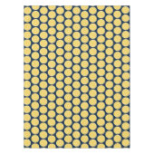 Modern Lemon Slice Navy Blue & Yellow Tischdecke (Vorderseite)