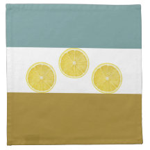 Modern Lemon Trio Cloud Napkin