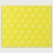 Modern Lemon Yellow Geschenkpapier (Flach)